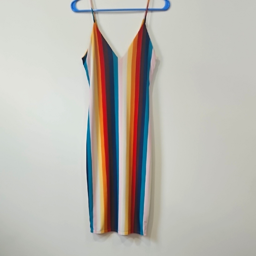 Sleeveless Midi Dress with Spaghetti Straps